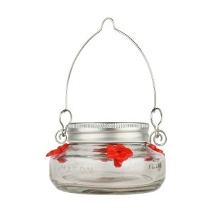 Mason Jar Hummingbird Feeder