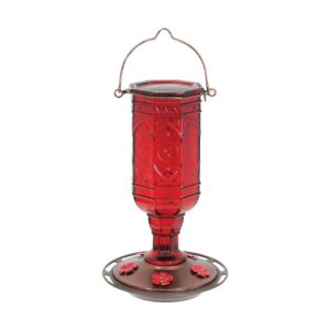 Jewel Hummingbird Feeder – More Birds – Red – 20 oz