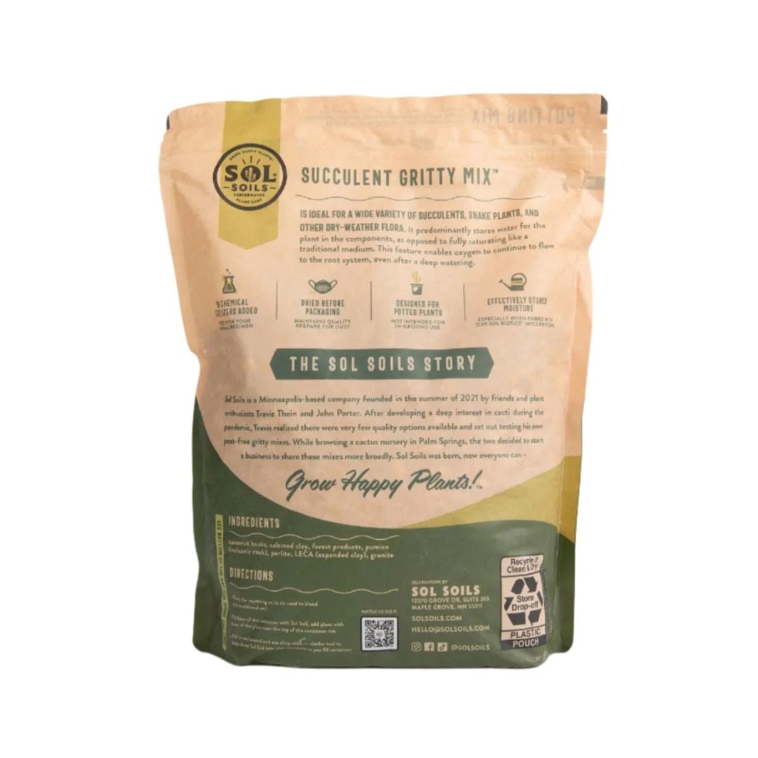 Succulent Gritty Mix - Sol Soils - 2 QT | Mahoney's Garden Center