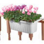 Adjustable Railing Planter 24″ – White