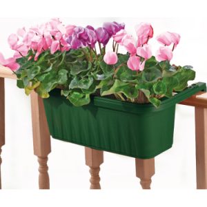 Adjustable Railing Planter 32″ – Green
