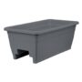 Deck Rail Planter Box 24″ – Warm Gray