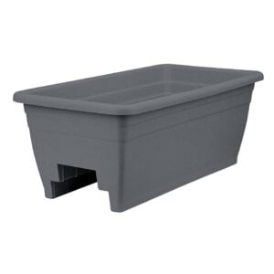 Deck Rail Planter Box 24″ – Warm Gray