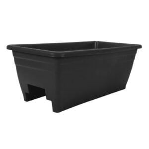 Deck Rail Planter Box 24″ – Black