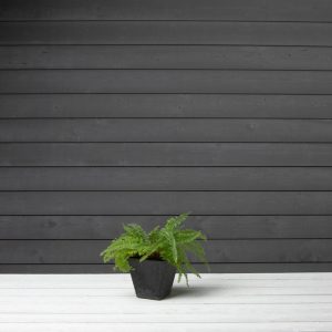 Ella Square Planter 6″ – Artstone Black