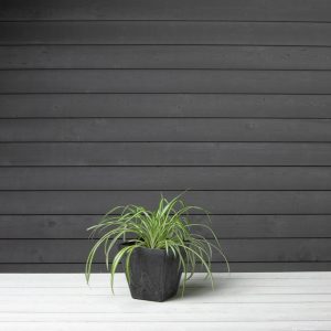 Ella Square Planter 8″ – Artstone Black