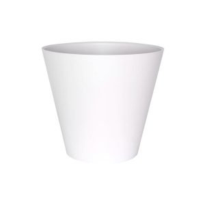 Napa Round Planter 10″ – Artstone White