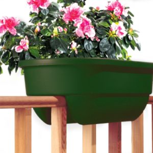 On-Rail Deck & Fence Planter 30″ – 6″ Rail – Green