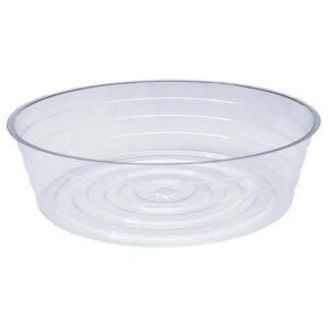 Vinyl Deep Plant Saucer 10″ – Clear