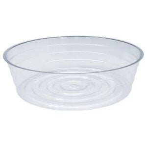 Deep Vinyl Plant Saucer – Clear – 10″