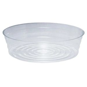 Vinyl Deep Plant Saucer 12″ – Clear