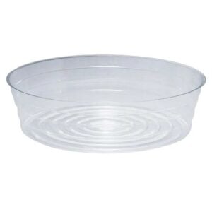 Deep Vinyl Plant Saucer – Clear – 12″