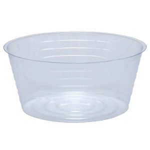 Vinyl Deep Plant Saucer 8″ – Clear