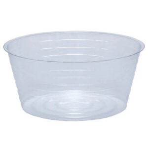 Deep Vinyl Plant Saucer – Clear – 8″