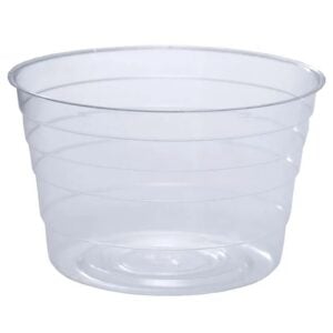 Vinyl Deep Plant Saucer – Clear – 4″