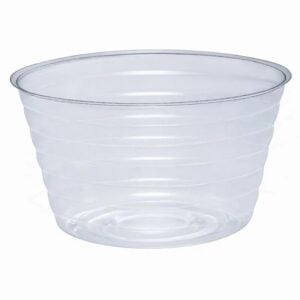 Vinyl Deep Plant Saucer – Clear – 6″