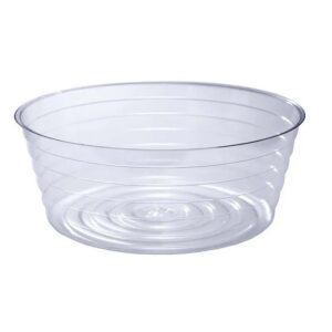 Vinyl Deep Basket liner/Plant Saucer 10″ – Clear