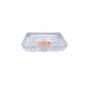 Square Plant Saucer – Clear – 10″