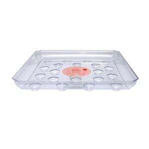 Square Plant Saucer – Clear – 14″