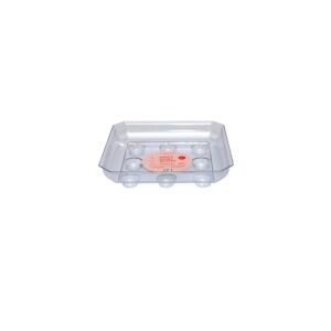Square Plant Saucer – Clear – 8″