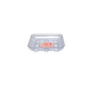 Square Plant Saucer – Clear – 8″