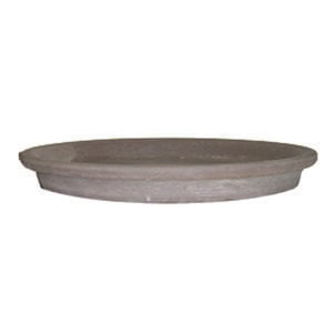German Waterproof Saucer – Border Concepts – Chocolate – 4.25″