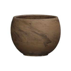 German Luna Sphere Pot – Border Concepts – Chocolate – 6.5″