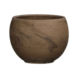 German Luna Sphere Pot – Border Concepts – Chocolate – 7.75″