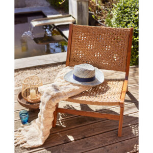 Verona Wicker Lounge Chair – Natural