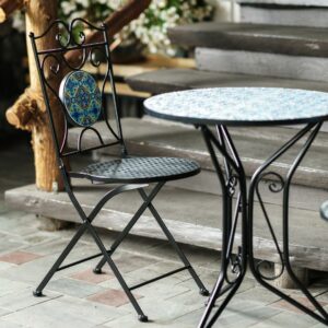 Mosaic Bistro Set of 3 – Blue/Green