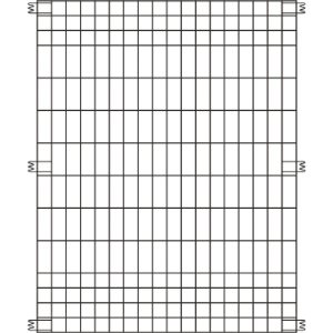 Euro Garden Fence Panel 44″ x 36″ – Silver