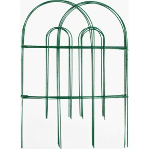 Garden Zone Gard’n Border Double Hoop Folding Fence 24″x10′ – Green