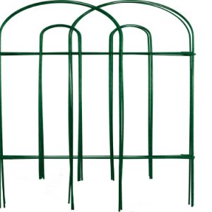 Garden Zone Gard’n Border Double Hoop Folding Fence 32″x10′ – Green