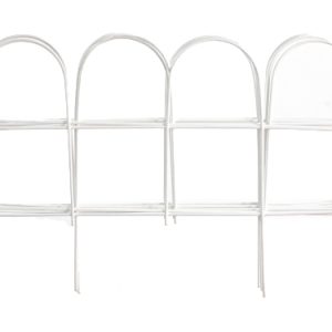 Garden Zone Gard’n Border Single Hoop Folding Fence 10″x10″ – White