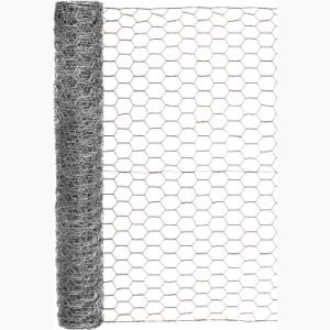 Galvanized Hex Netting – Garden Zone – Silver – 24″ x 25′