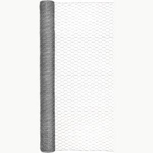 Garden Zone Galvanized Hex Netting 48″x50′ – Silver