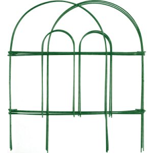 Garden Zone Gard’n Border Double Hoop Folding Fence 18″x8′ – Green