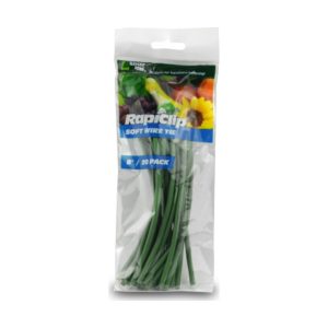 Rapiclip Soft Wire Ties 8″ – Green – 20 pack