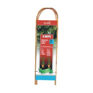 Bamboo U-Hoop Plant Trellis 2ft – 3 pack