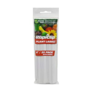 Rapiclip Plastic Plant Labels 6″ – 25 pack