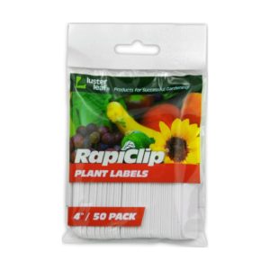Rapiclip Plastic Plant Labels 4″ – 50 pack