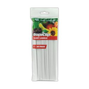 Rapiclip Plastic Plant Labels 8″ – 30 pack