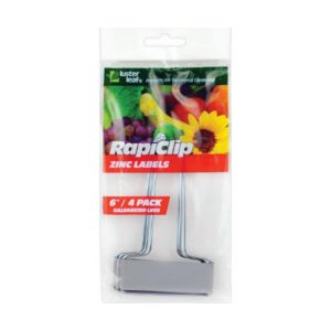 Rapiclip Zinc Plant Labels 6″ – 4 pack