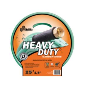 Heavy Duty Garden Hose 5/8″ – Terra Verde – Green – 25 ft