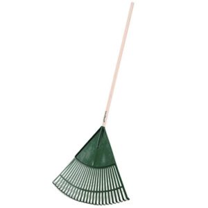 Polyethylene Lawn & Leaf Rake – Green Thumb – 24″