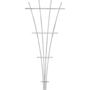 WOOD FAN TRELLIS WHITE – 72″