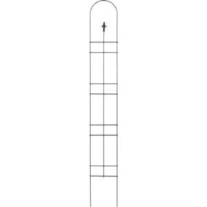 NARROW TRELLIS WITH FINIAL IN BLACK – 60″