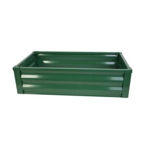 METAL RAISED BED IN GREEN – 48X12X24″