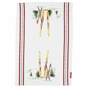 Stonewall Kitchen Winter Skis Tea Towel