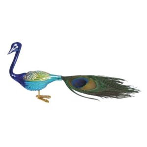 Magnificent Peacock Glass Ornament – Old World Christmas